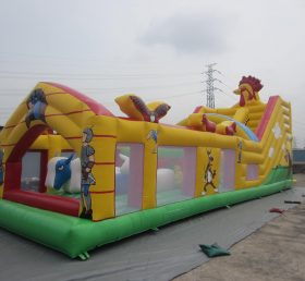 T7-122 Turkey And Eagle Inflatable Obstacle Courses