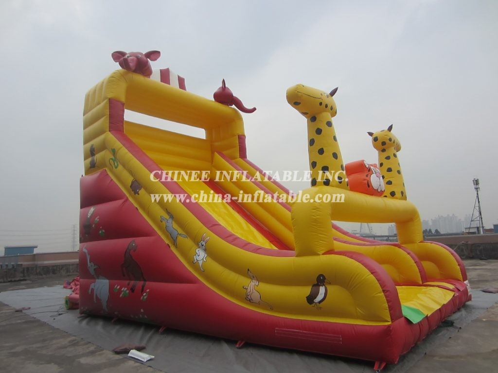 T8-1409 Jungle Theme Inflatable Giant Slide