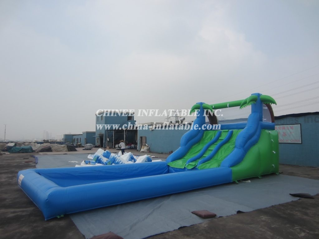 T8-572 Jungle Themed Water Slide Giant Inflatable Water Slide