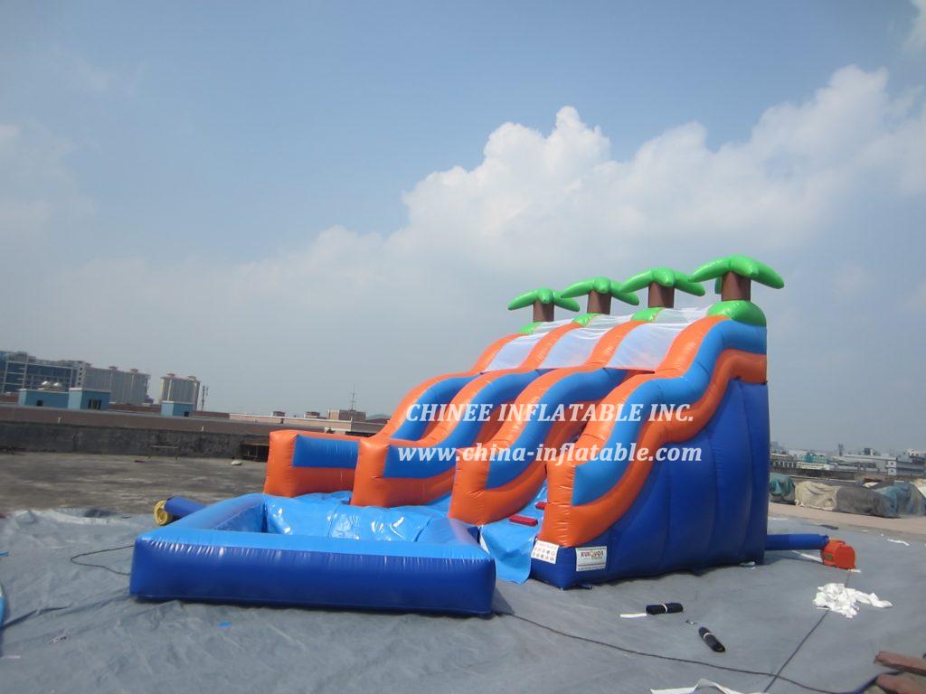 T8-1430 Trees Inflatable Slide