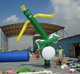 D2-52 Air Dancer Inflatable Green Tube Man For Advertising