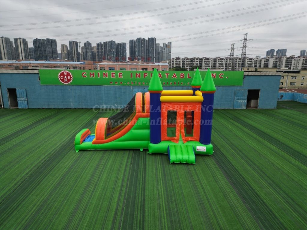 T5-197 Inflatable Castle Bounce House With Slide