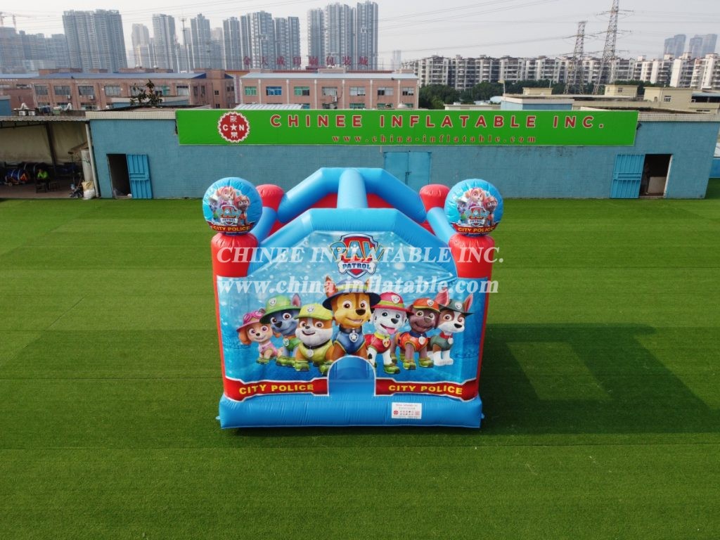 T2-2401 Paw Patro Inflatable Bouncer Inflatable Childrens Paw Patrol Themed Bouncy Castle From Chinee Inflatables