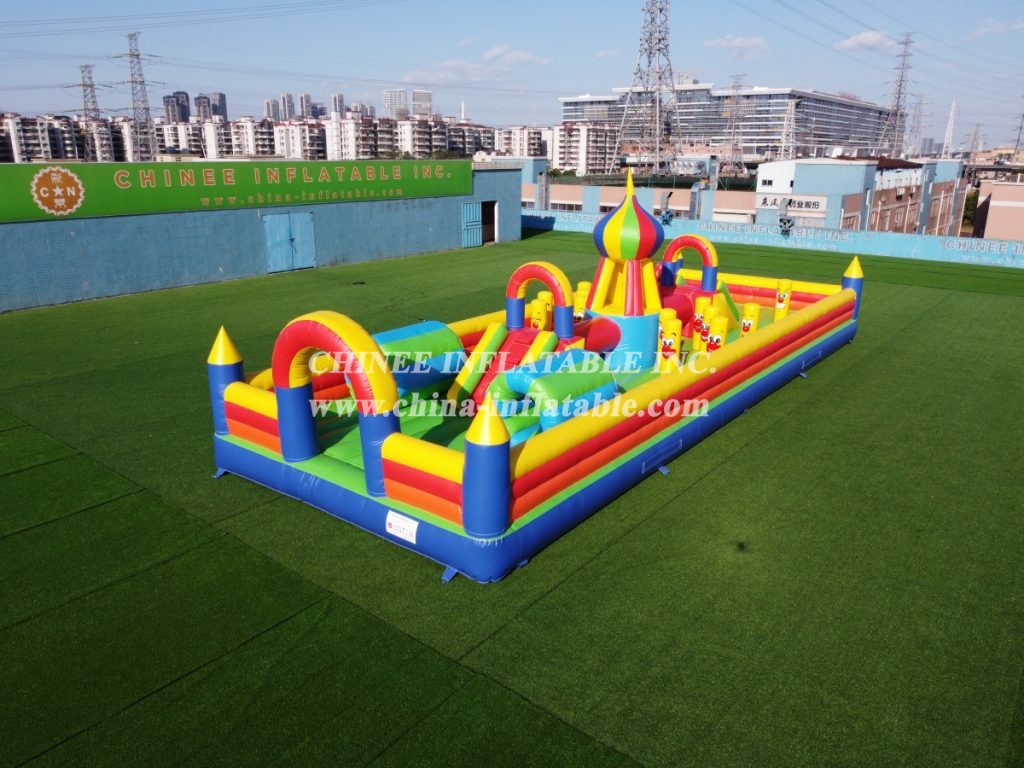 T6-126 Giant Inflatable Park Commercial Inflatable Fun City Obstacle Courses