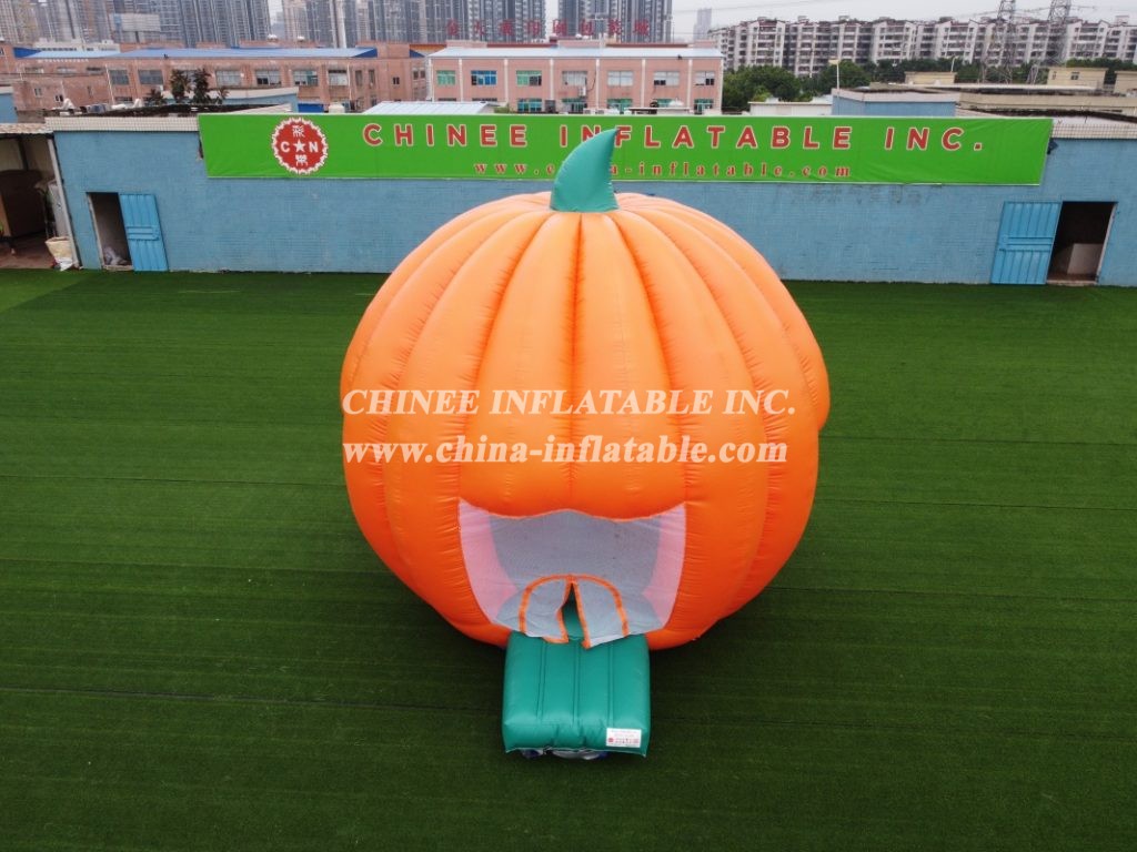 T4-34 Funny Giant Inflatable Pumpkin Bouncer /Halloween Inflatable Jumping Castle With Blower For Kids