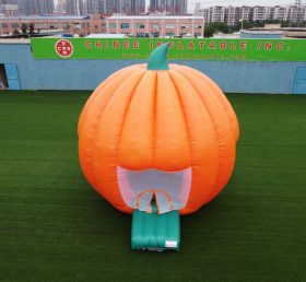 T4-34 Funny Giant Inflatable Pumpkin Bouncer /Halloween Inflatable Jumping Castle With Blower For Kids