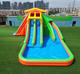 T8-1423 Large Three-Slide Inflatable Water Slide