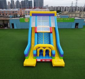 T8-1431B Rock Climbing Sport Game Kids Obstacle Course Inflatable Slide