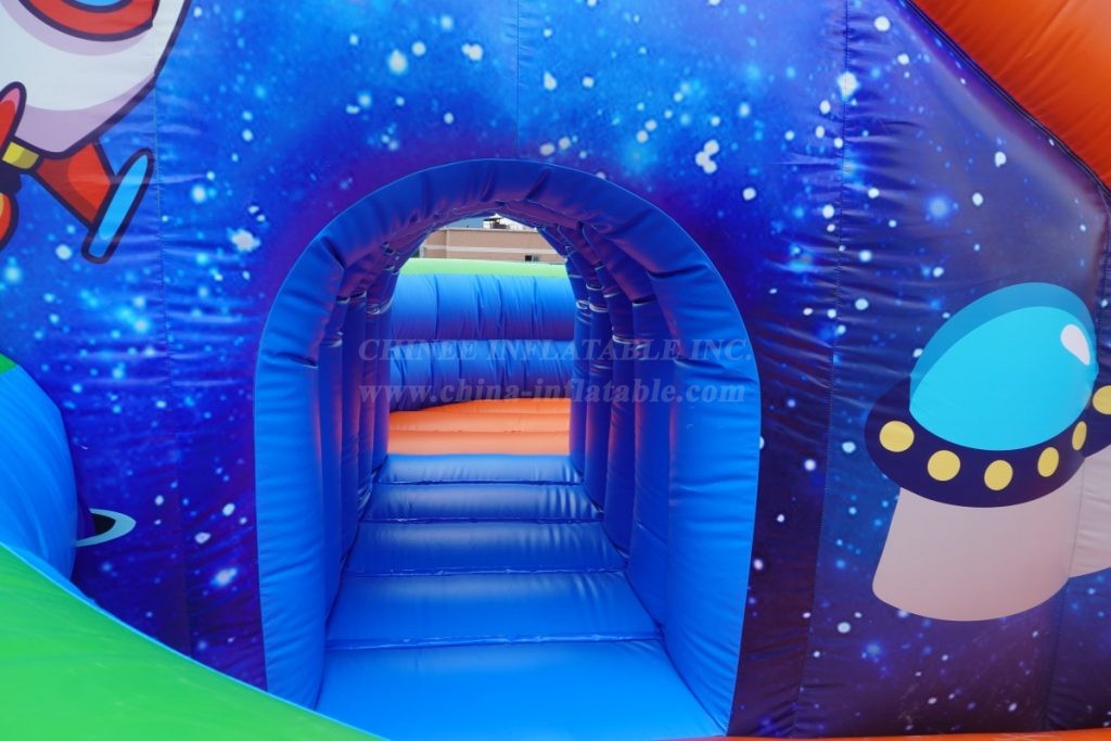 T8-1408 Space Inflatable Slide Kids Playland