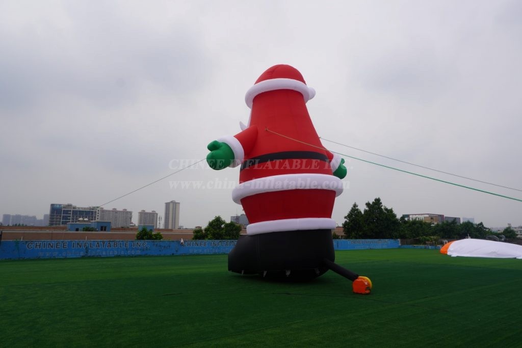 C1-116 8M Height Outdoor Giant Inflatable Christmas Santa Claus Decoration