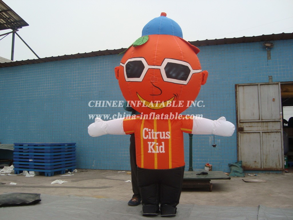 M1-269 Orange Man Inflatable Moving Cartoon