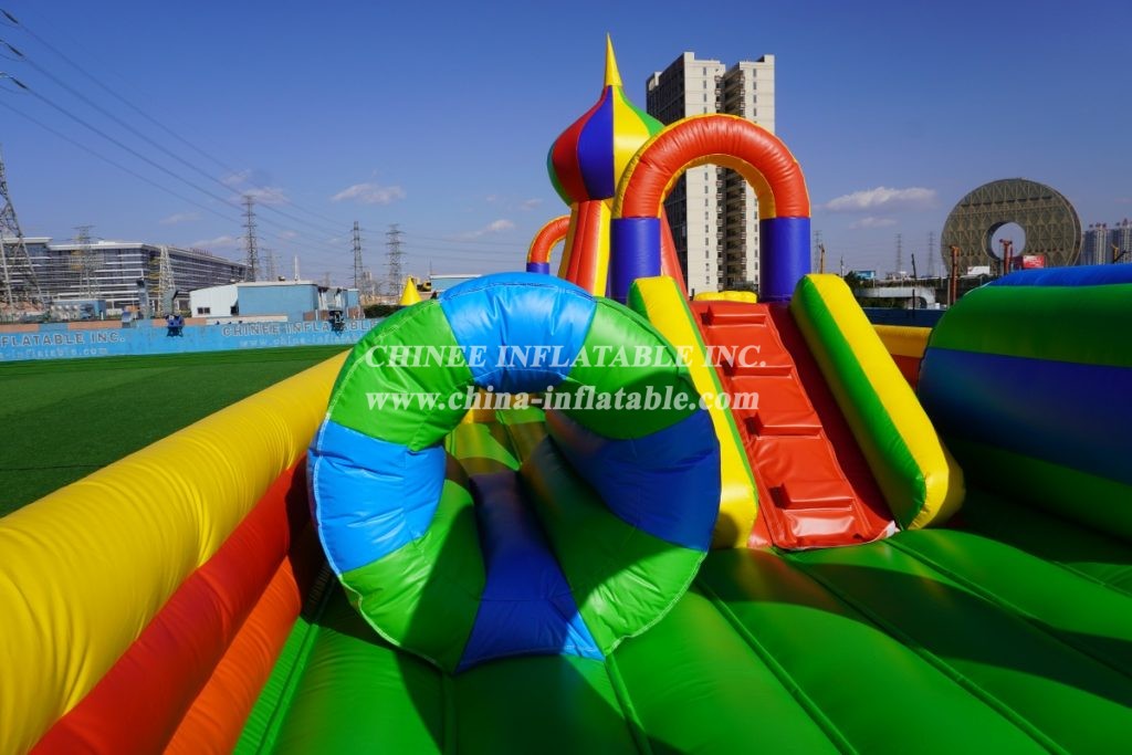 T6-126 Giant Inflatable Park Commercial Inflatable Fun City Obstacle Courses