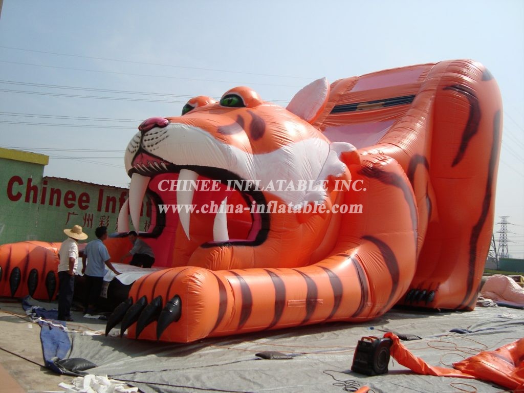 T8-277 Tiger Giant Slide Party Fun For Kids