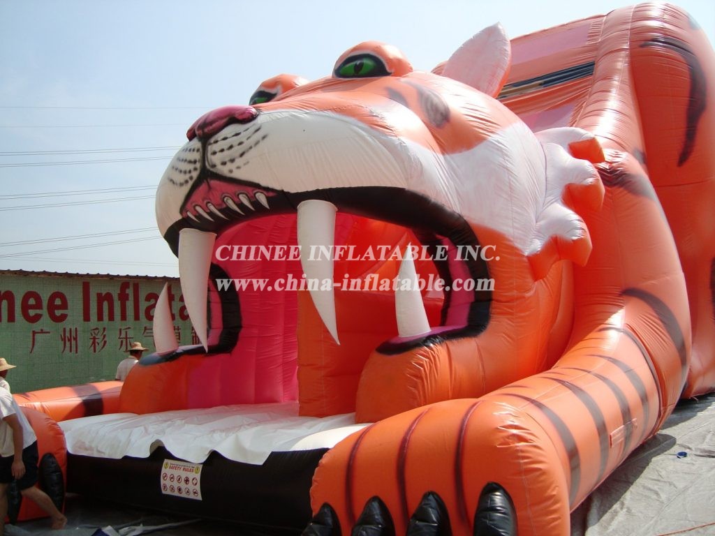 T8-277 Tiger Giant Slide Party Fun For Kids