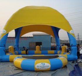 Tent1-444 Large Inflatable Swimming Pool With Tent