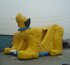 T8-539 Yellow Dog Inflatable Slide For Kids