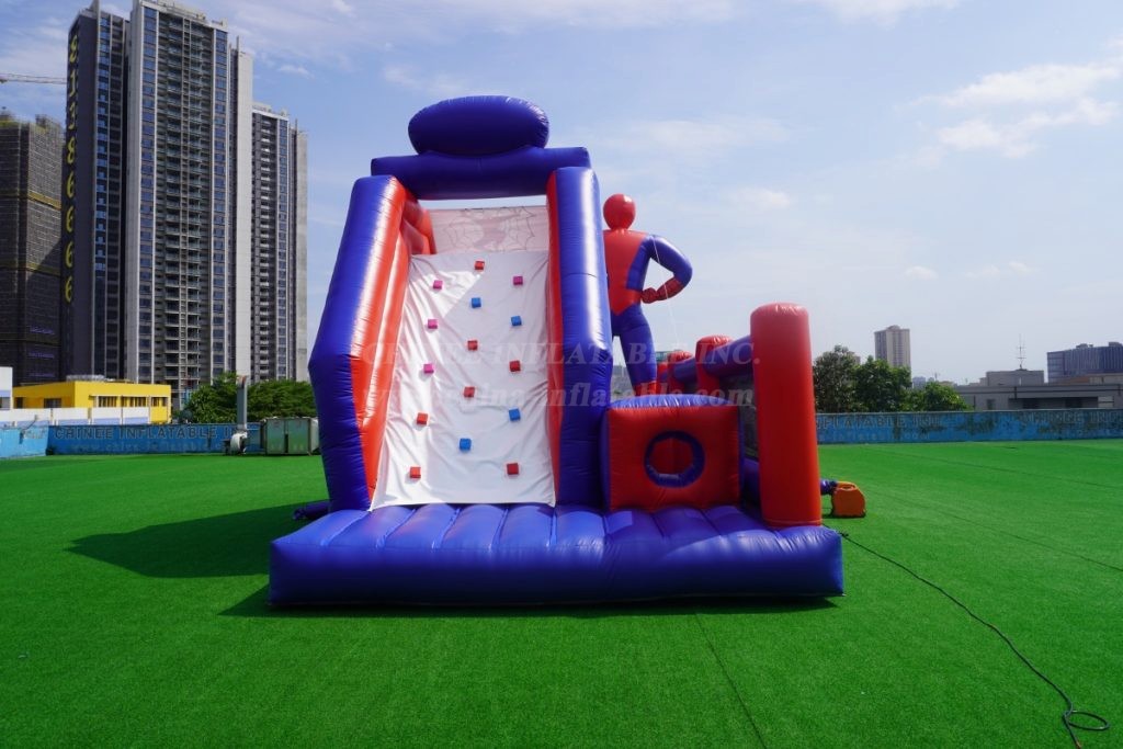 T8-1024 Spider-Man Superhero Inflatable Slide