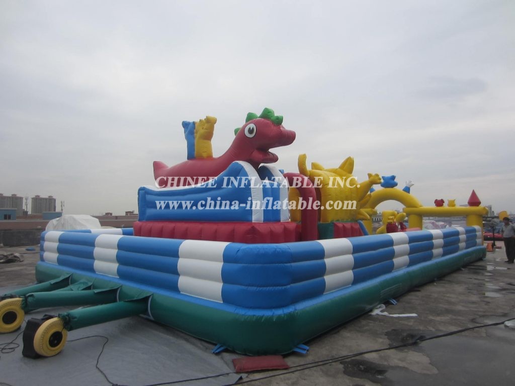 T6-111 Blue Cat Theme Bouncer Giant Inflatable Amusing Park