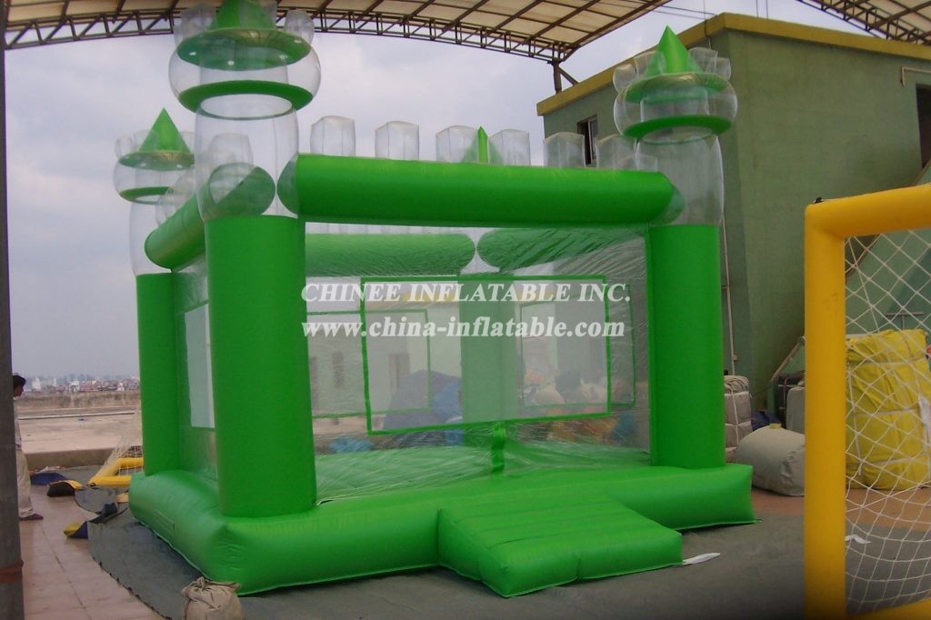 T2-164 Inflatable Bouncer Green Castle