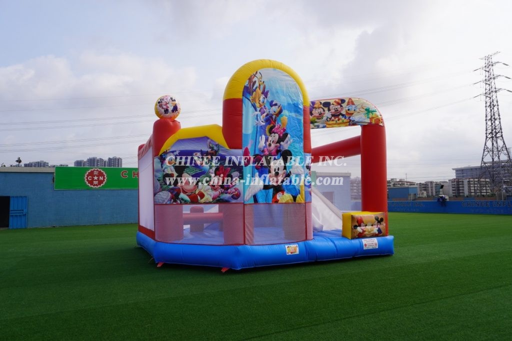 T2-3092 Mickey Mouse Combo Inflatable Disney Castle