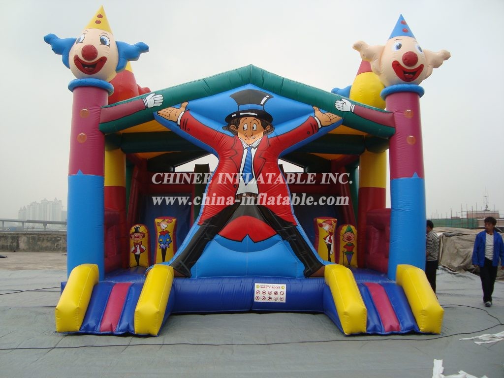 T2-761 Inflatable Happy Clown Amusing Park Bouncer Playground For Kids