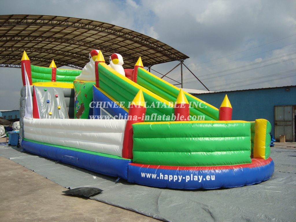 T7-419 Inflatable Castle Obstacles Courses