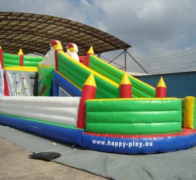 T7-419 Inflatable Castle Obstacles Courses