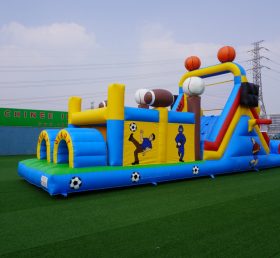 T7-404 Inflatable Soccer Ostacle Challenge Run