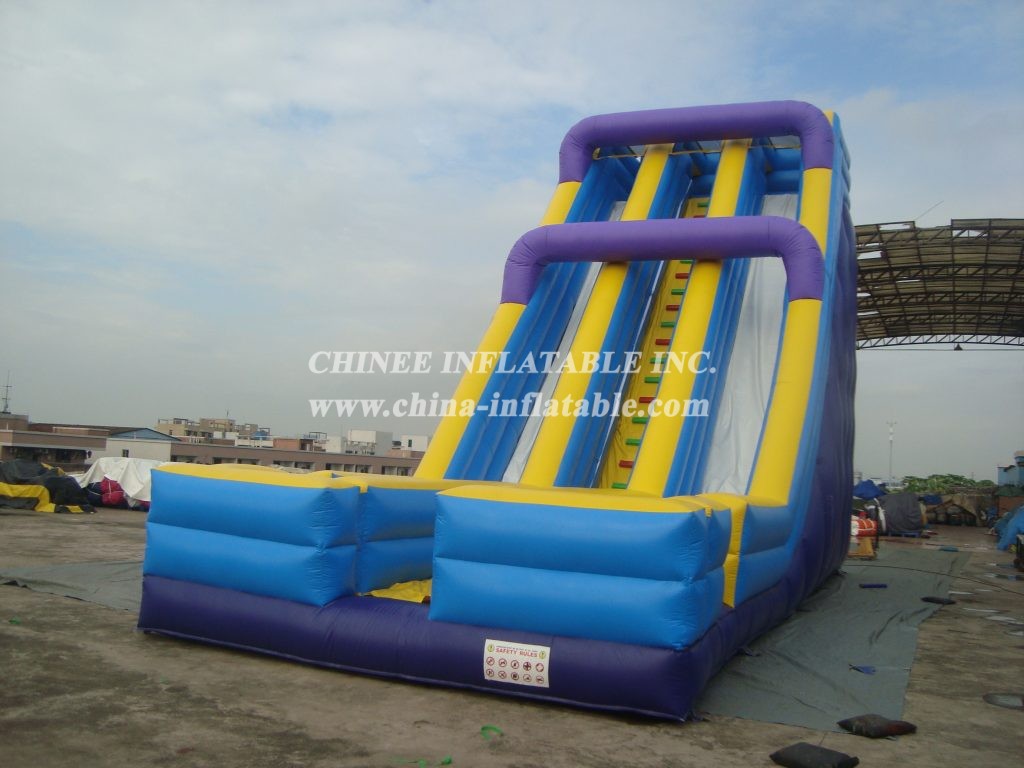 T8-142 The Popular Standard Massive Inflatable Double Lane Giant Slide