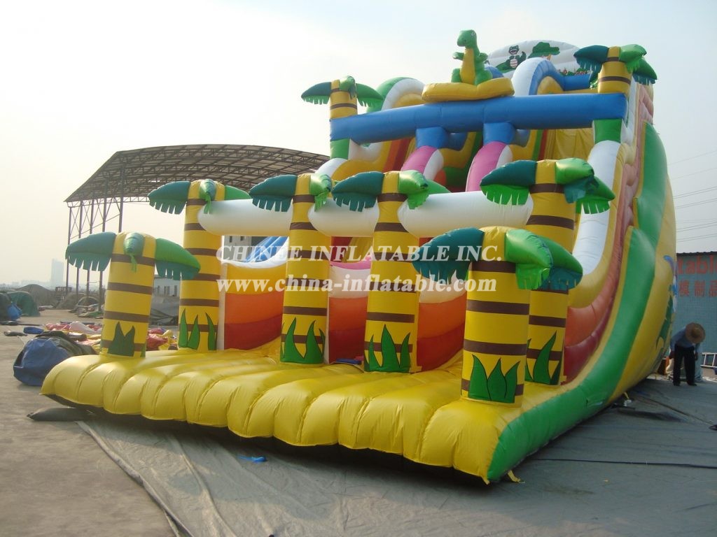 T8-244 Dinosaur Slides Giant Inflatable Slide