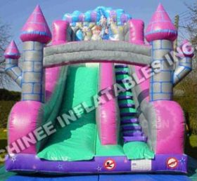 T8-480 Girls Inflatable Bouncer With Dry Slide Bouncy Castle Inflatable Jumper House