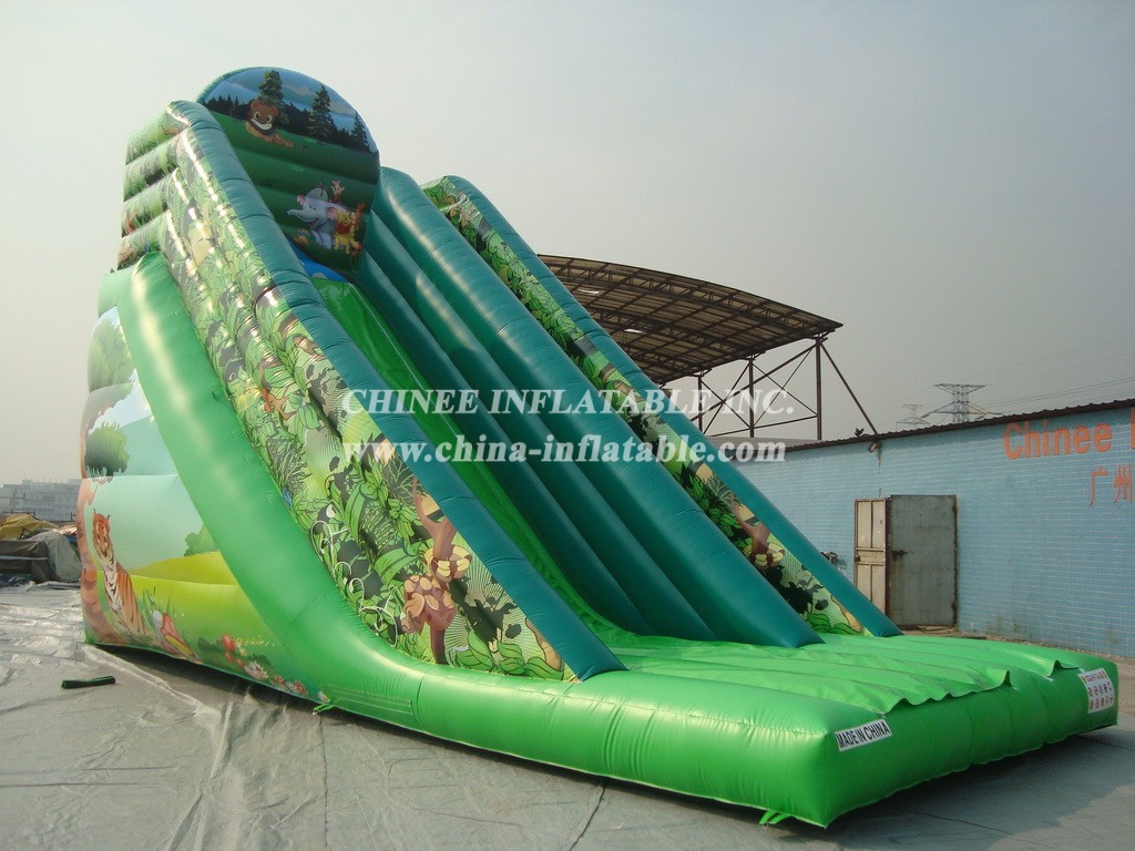 T8-697 Inflatable Slides Jungle Theme Giant Slide