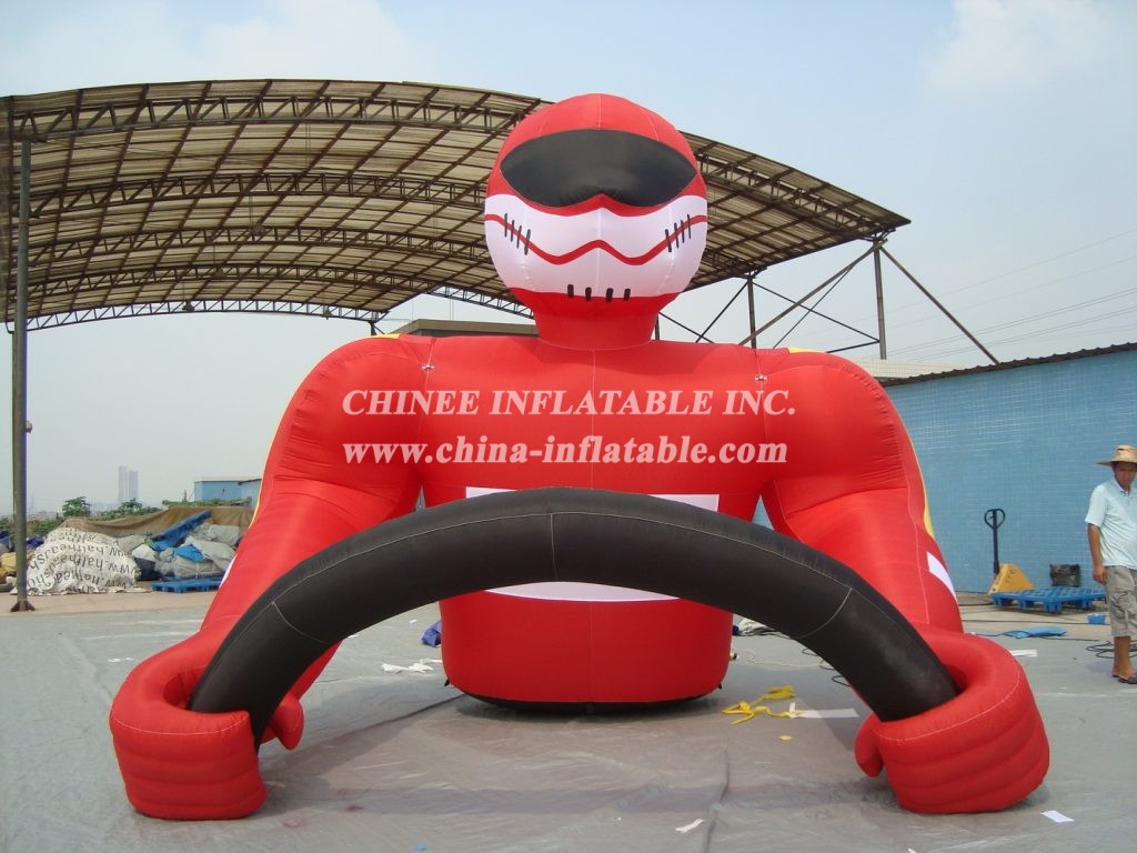 Cartoon1-275 Motorcyclist Inflatable Cartoons