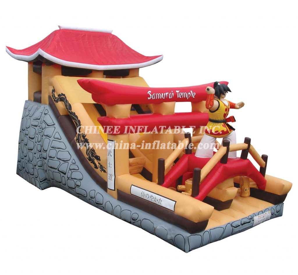 T6-211 Samurai Temple Giant Slide Kid Outdoor Party Event