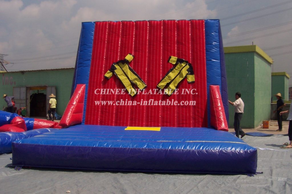 T11-203 High Quality Funny Inflatable Games Inflatable Velcoros Wall