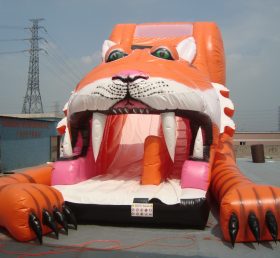 T8-277 Tiger Giant Slide Party Fun For Kids