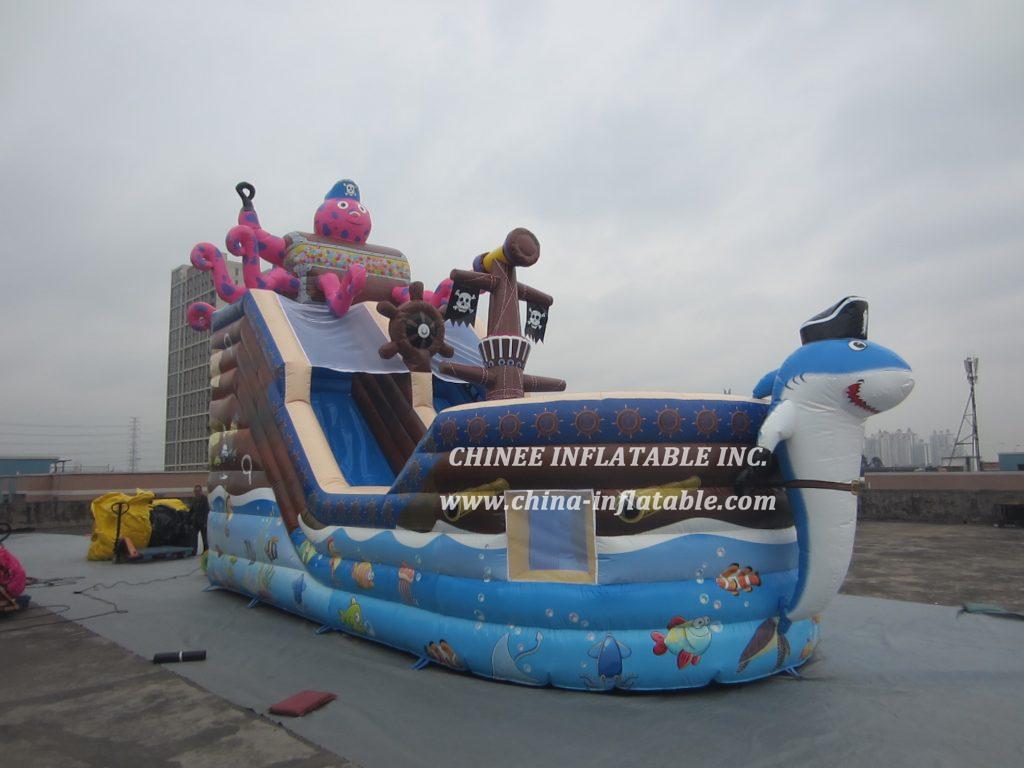 T8-1481 Pirates Inflatable Slide