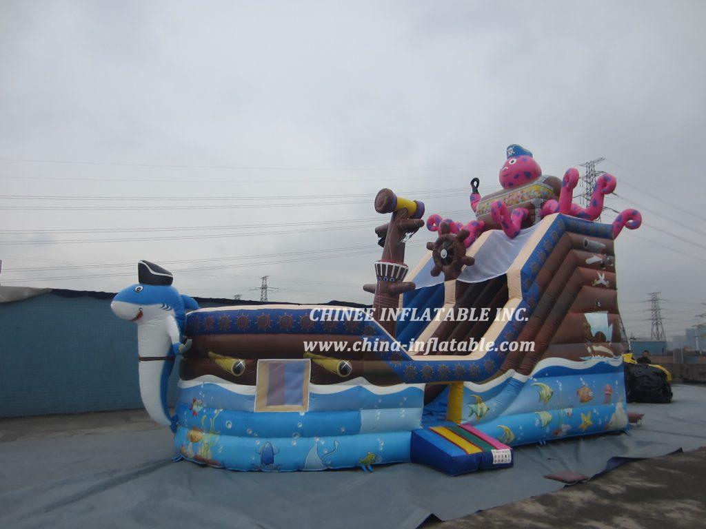 T8-1481 Pirates Inflatable Slide