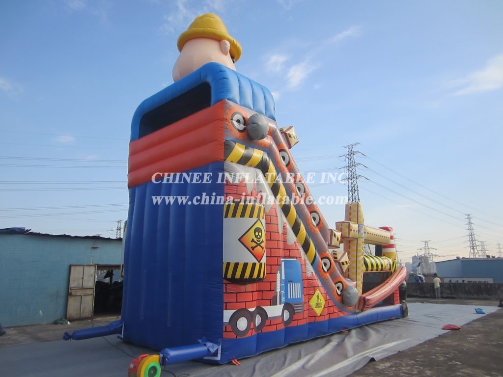 T8-1497 Bob The Builder Inflatable Slide