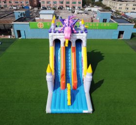 T8-1517 Dragon Castle Inflatable Giant Slide