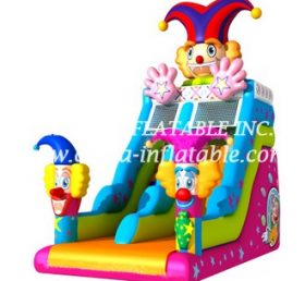 T8-1491 Happy Clown Inflatable Dry Slide