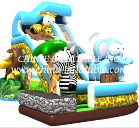 T8-1501 Animal Inflatable Dry Inflatable Slide For Children