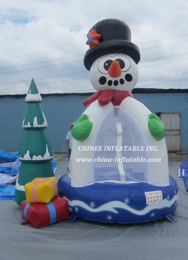 T2-3413 Christmas Tree Snowman Bouncer