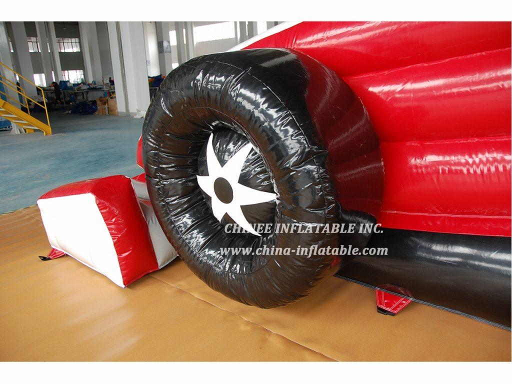 T8-1544 Monster Trucks Inflatable Slide