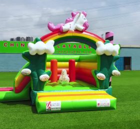 T2-3490 Jungle Inflatable Bouncer With Slides