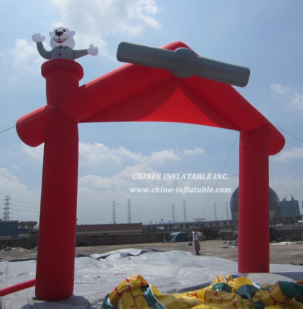 Arch1-177 Bear Inflatable Arches