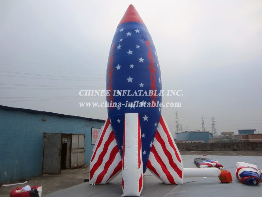 Cartoon2-075 Rocket Inflatable Cartoons