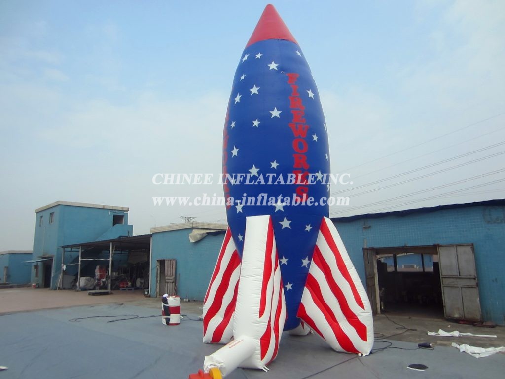 Cartoon2-075 Rocket Inflatable Cartoons