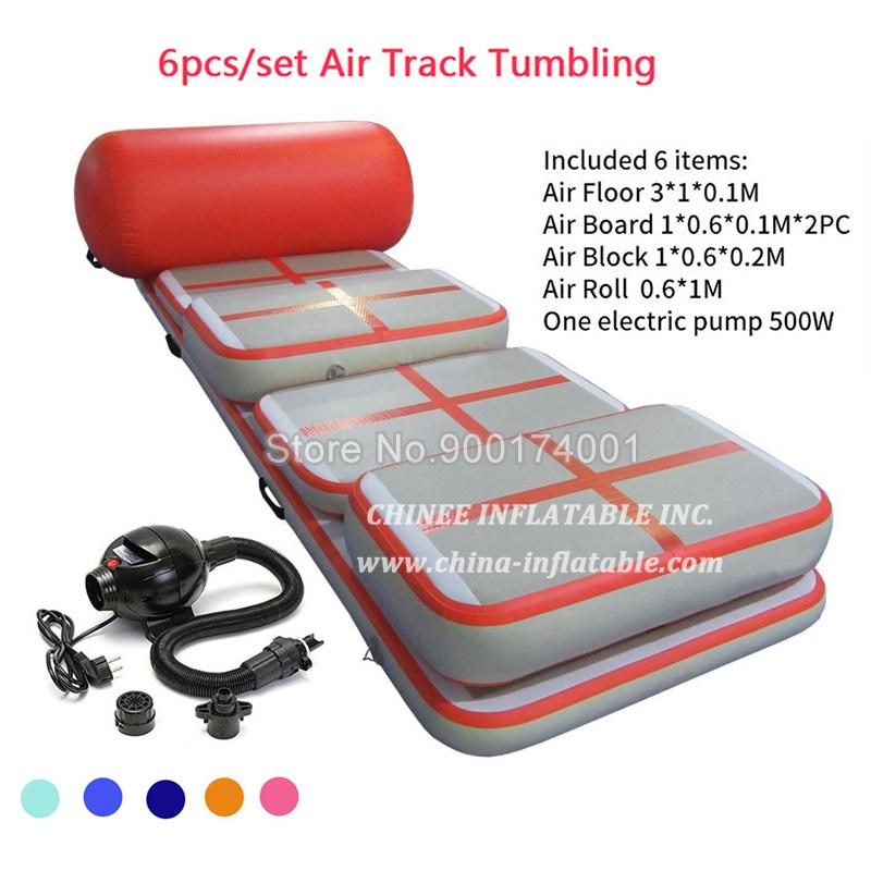 AT1-027 Inflatable Gymnastic Airtrack Sets Tumbling Yoga Air Trampoline Track For Home Use Gymnastics Training Taekwondo Cheerleading