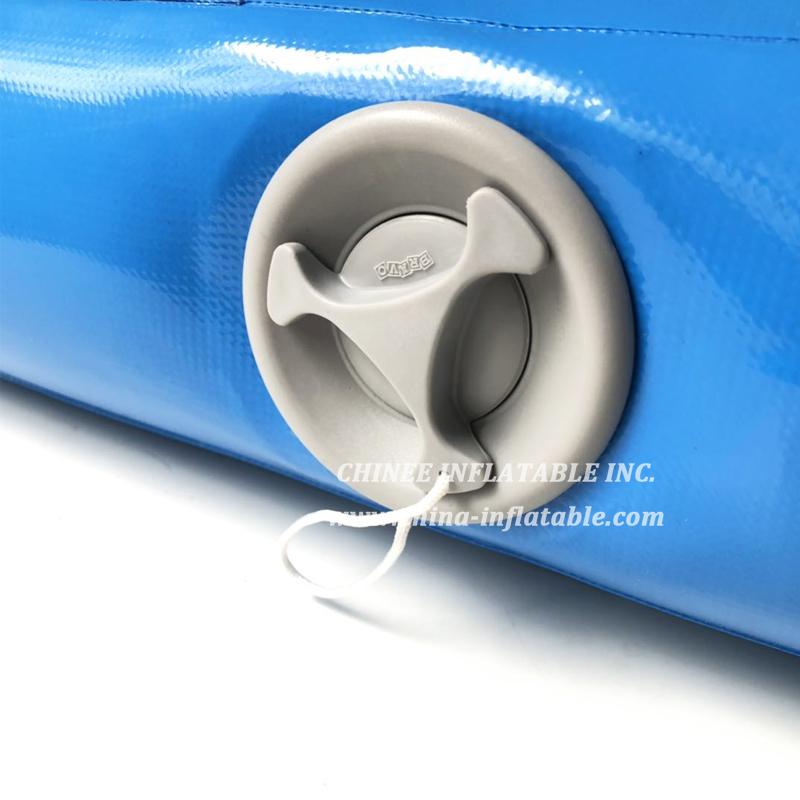 AT1-050 Blue Inflatable Gymnastics Airtrack Floor Tumbling Air Track For Kids Free One Pump